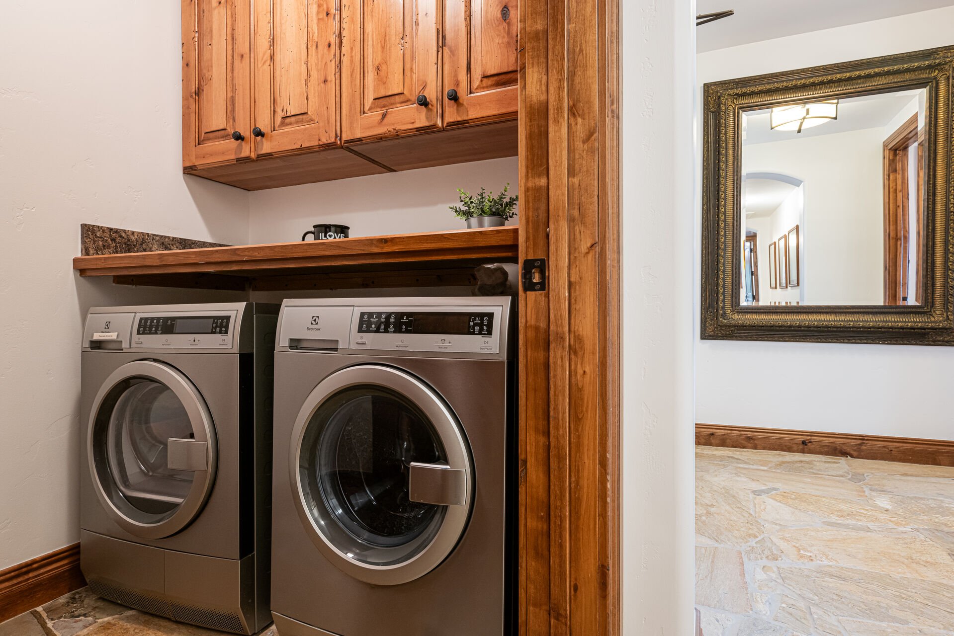 Laundry Room with front load washer and dryer