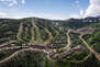 Beautiful arial view of Deer Valley Resort and The Grand Lodge
