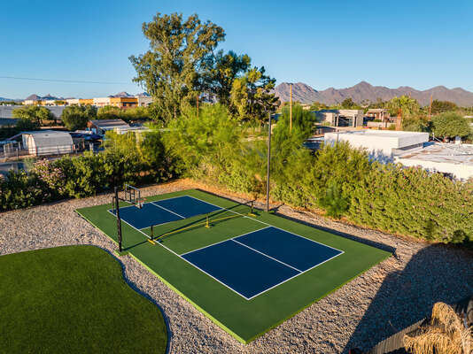 Outdoor Sports Court for Pickleball and Basketball!