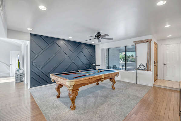 Separate Pool Table Area