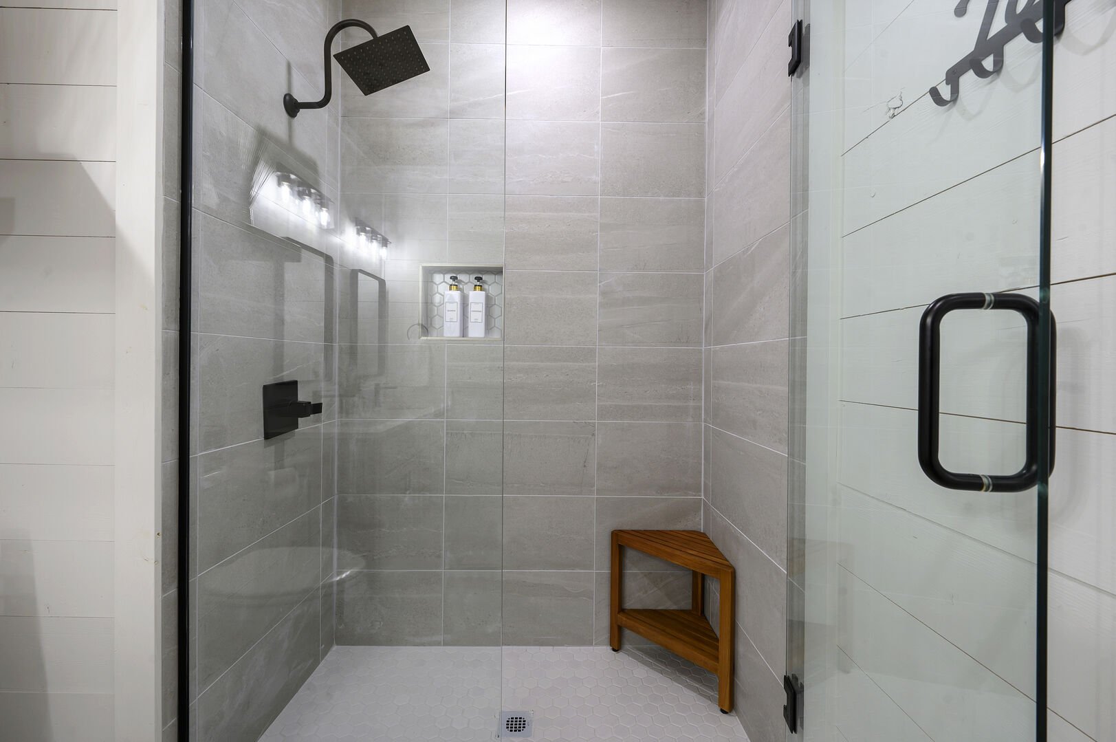 Full stand up shower in upstairs bath