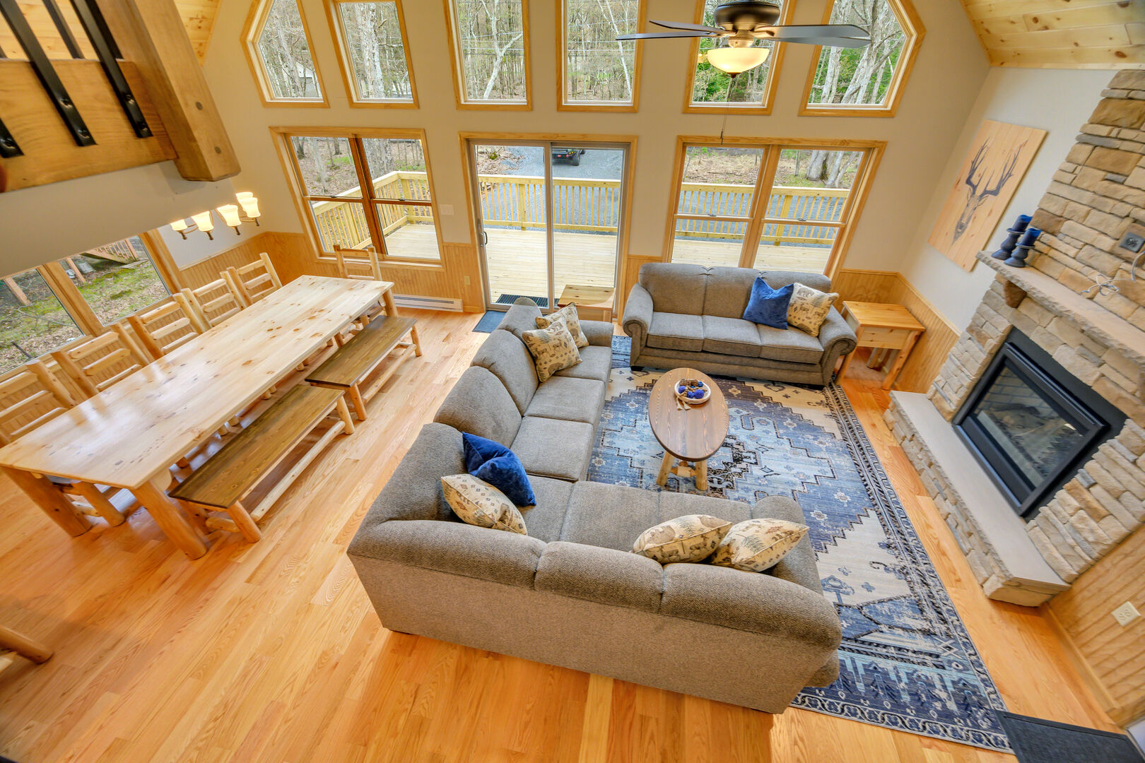 Enjoy the View of the Outdoors from the Great and Dining Rooms.