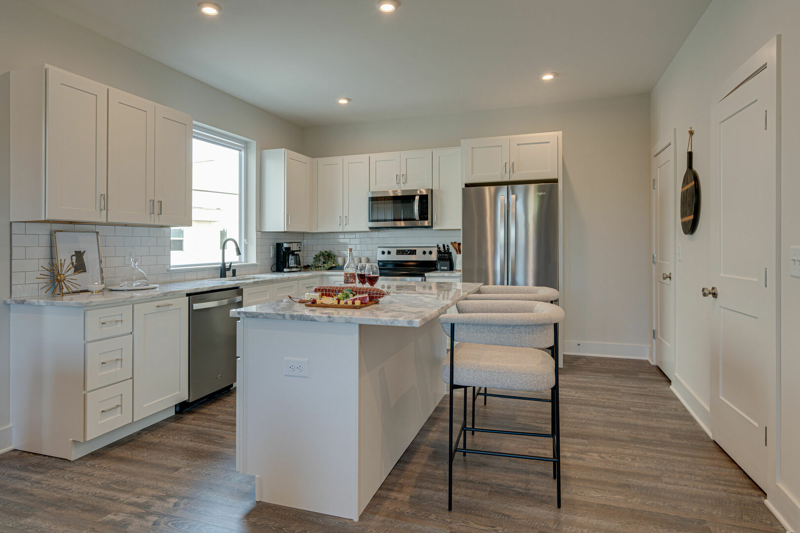 3rd Unit, 2nd Floor: Fully Equipped Kitchen stocked with your basic cooking essentials and stainless-steel appliances.