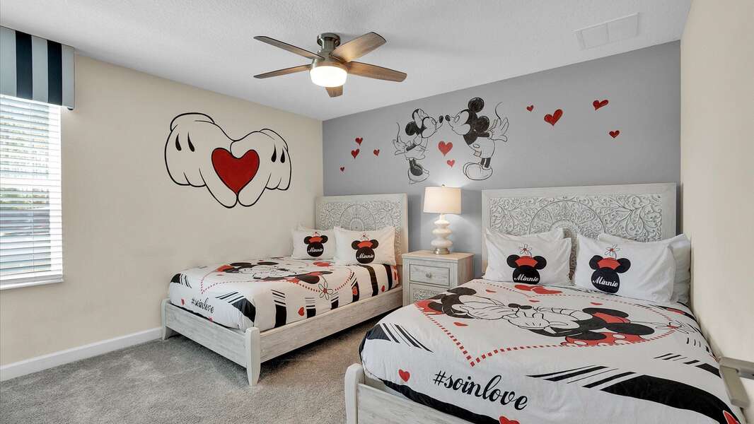 Two Doubles Bedroom 7 Upstairs
Mickey Theme
50