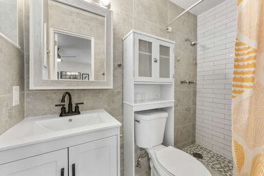 Guest bathroom with standup shower