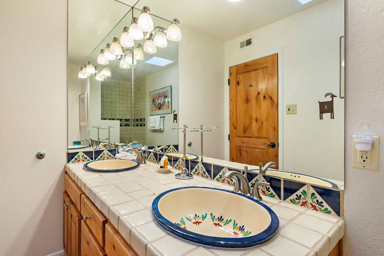 Primary Bathroom with Double Vanity and Walk-In Shower