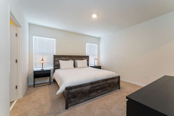 Master bedroom 3 with king bed