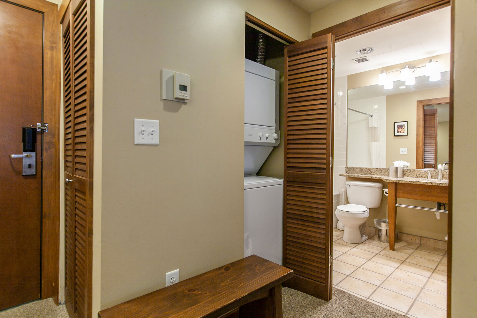 Laundry / Bathroom with Jetted Tub/Shower Combo