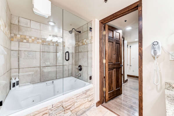 Bathroom with Large Jetted Tub