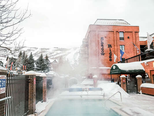 Heated Outdoor Pool with Ski Run Views!