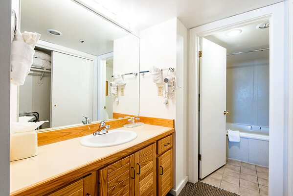 Primary Bathroom with Large Jetted Tub