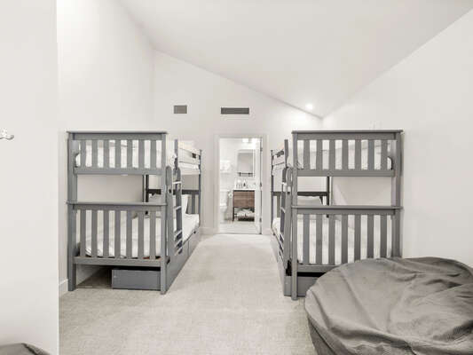 Loft with 2 Twin-Over-Twin Bunk Beds