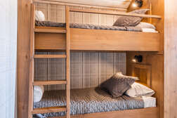 Upstairs Loft - 2 Twin over Twin Bunk Beds (4 Twins Total)