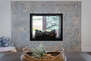 Incredible tiled gas fireplace