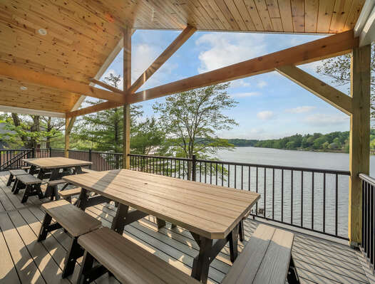 Dining Al Fresco
Any meal will be better Outdoors with views of Lake Harmony and Big Boulder.