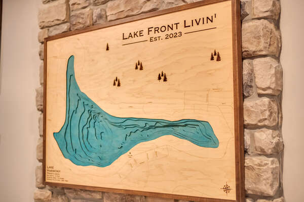 Supporting Local Artisans
Wood Carved Portrait of Lake Harmony.