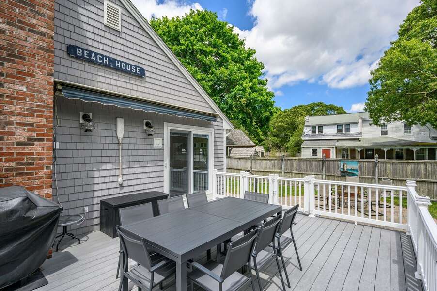Dine al fresco on the deck - 40 Willow Street West Harwich - Waves on Willow - NEVR