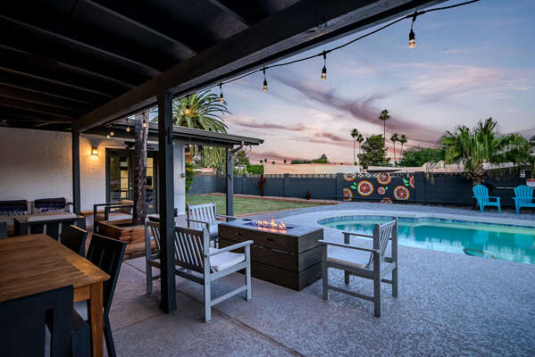 Take in the Arizona Sunsets by the Fire Pit