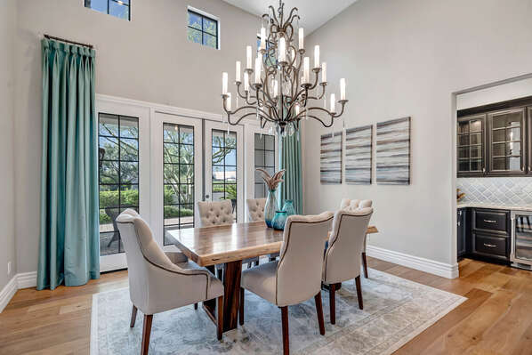 Separate Formal Dining Area with Seating For Six