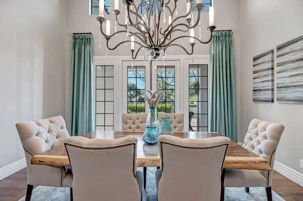 Separate Formal Dining Area with Seating For Six