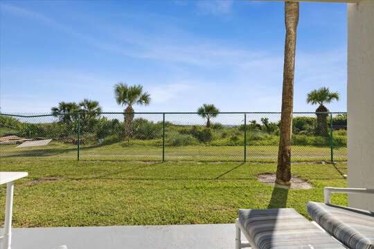 The patio is direct oceanfront and steps to the beach!