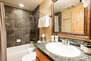 Upper level master bedroom 2 en suite bathroom with tub/shower combo