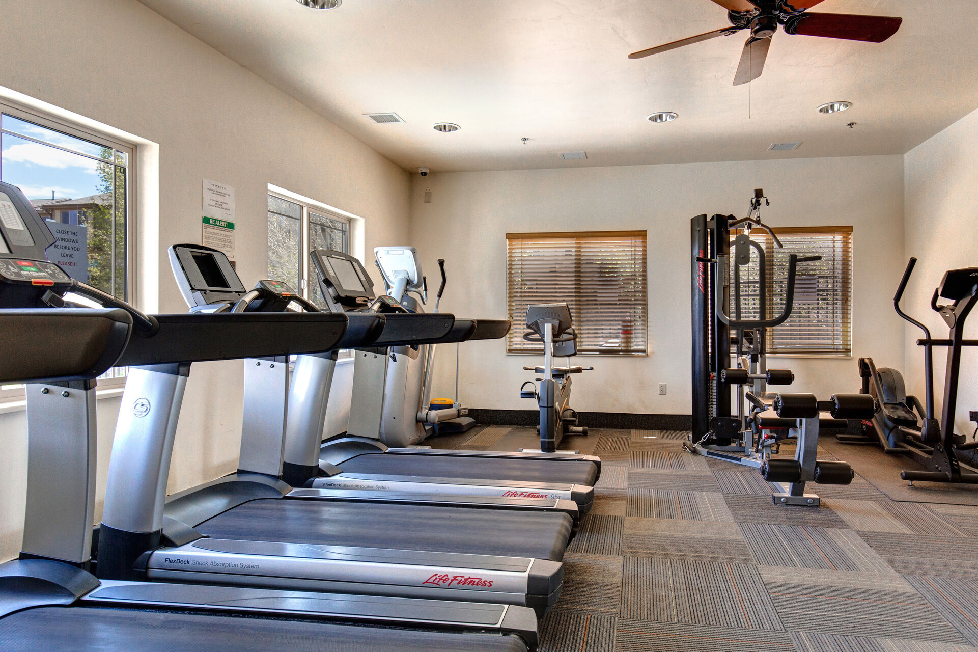Fitness center in the clubhouse