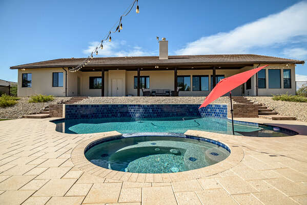 Private Salt Water Pool and Hot Tub
(Pool not heated)