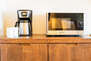 Microwave and Coffee Maker - No Mini Fridge