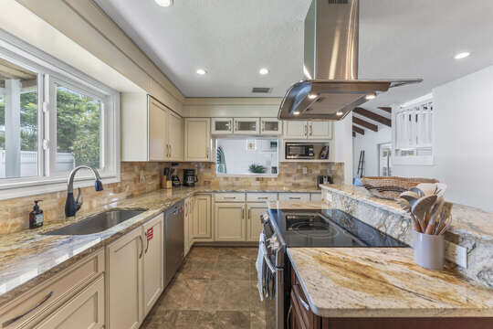 Big, open kitchen with every modern convience to cook out for the whole family!