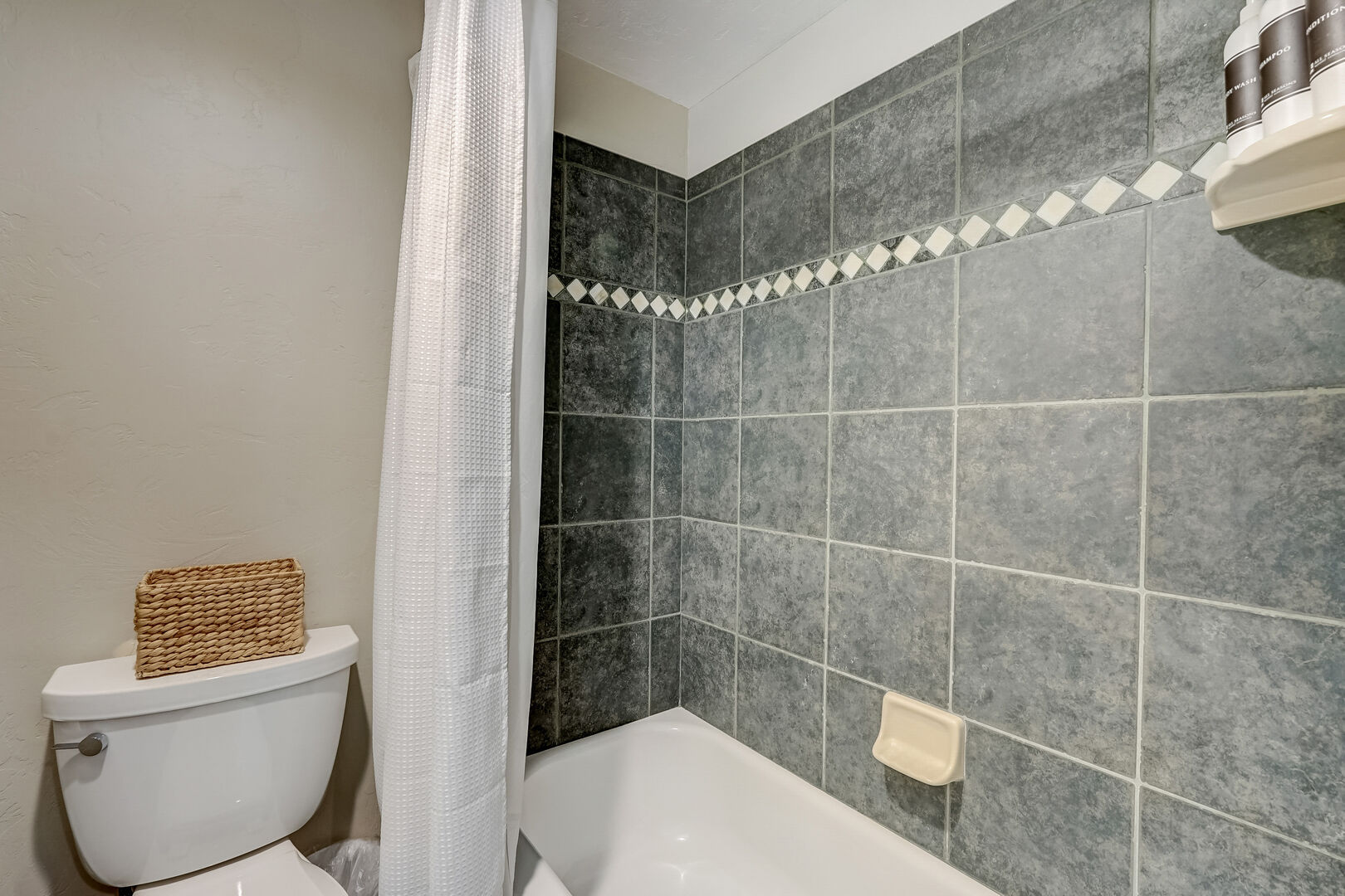 Primary Bathroom: Bathtub/Shower Combo