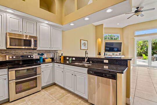 Updated and open kitchen with every modern convenience!