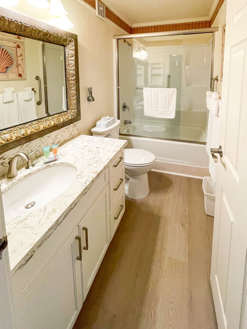 Primary Bathroom with tub/shower combo