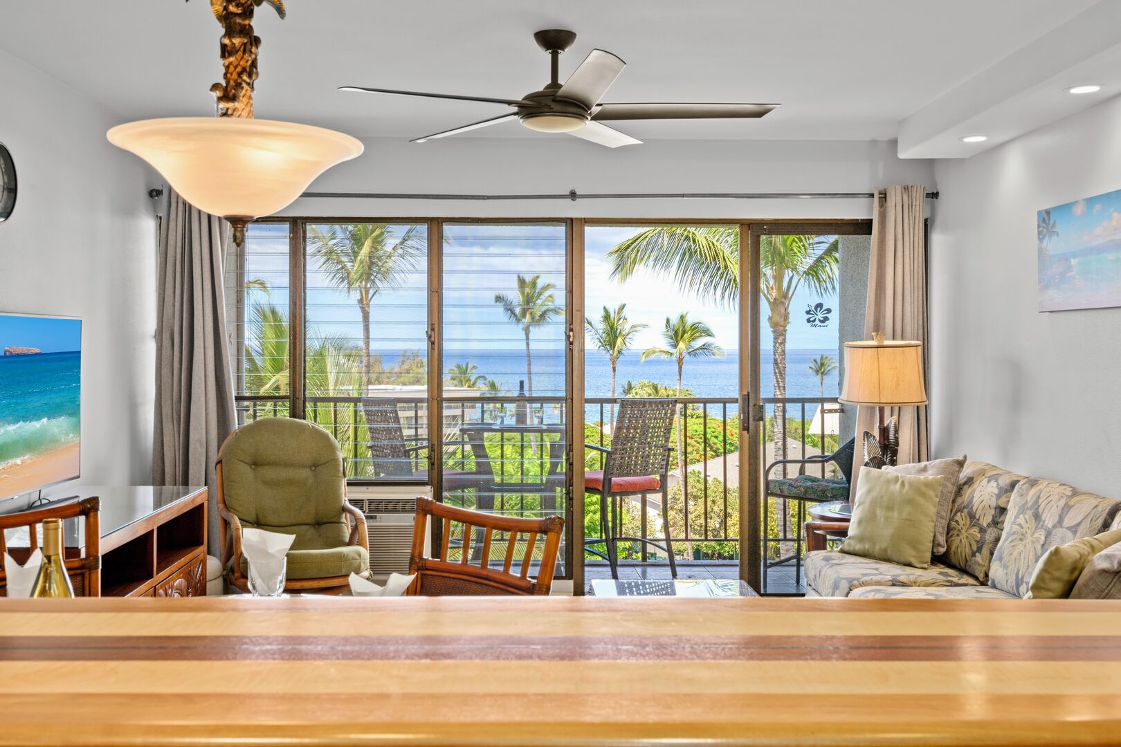 Ocean view from the kitchen.