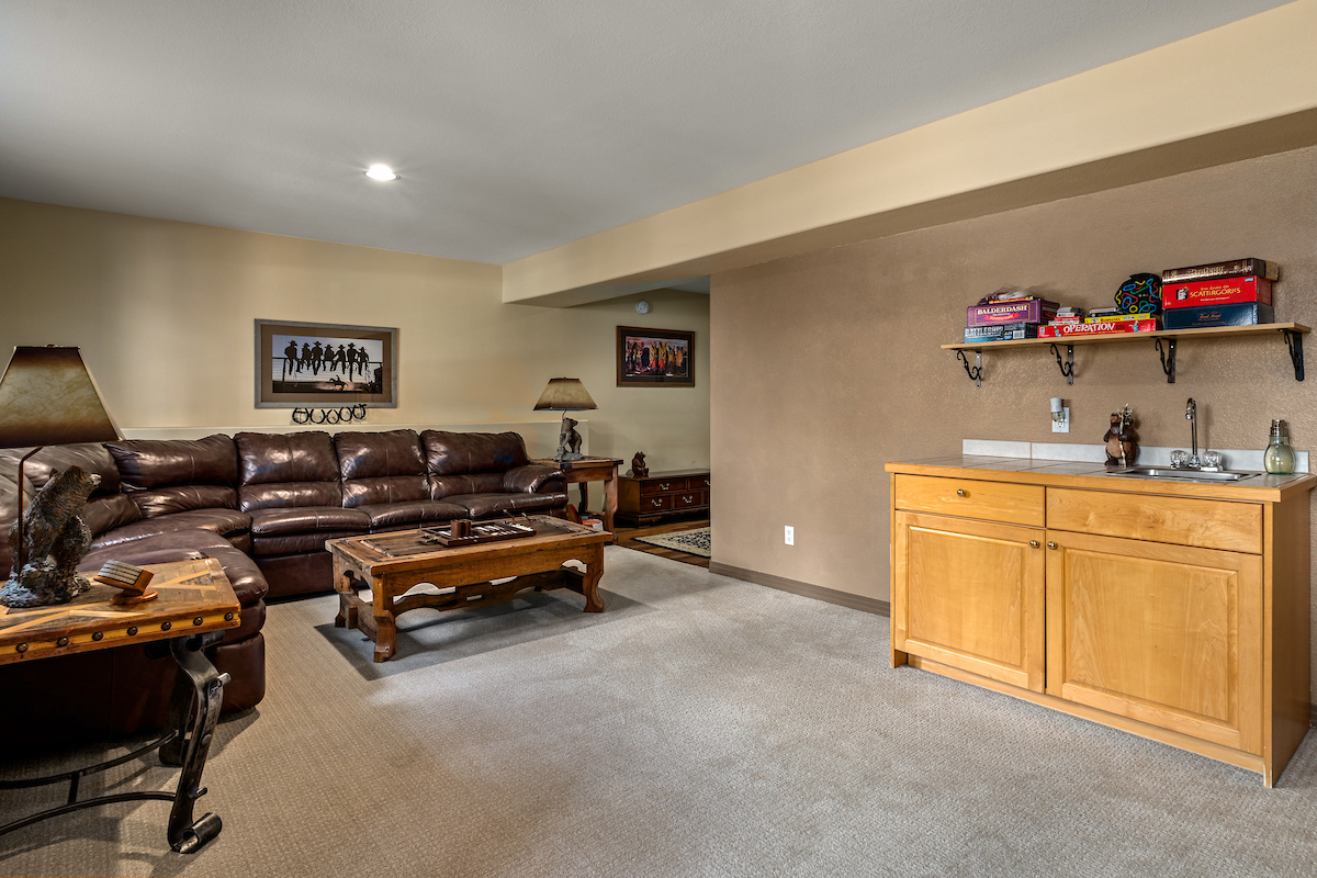 Lower Level TV and Game Room!