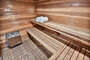 Oversize sauna off game room on downstairs level