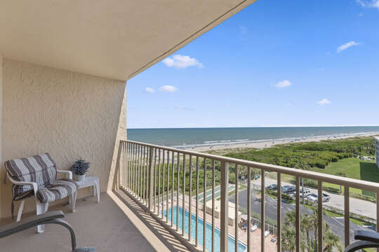 Step onto the balcony and experience the refreshing ocean breeze.