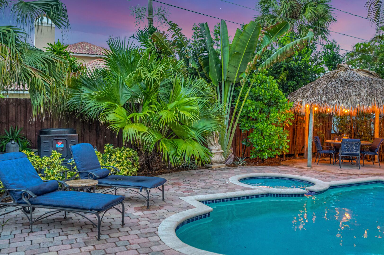 Our enchanting backyard offers a haven of tranquility, perfect for unwinding, exploring, and connecting with nature. Escape to serenity in your own private oasis.