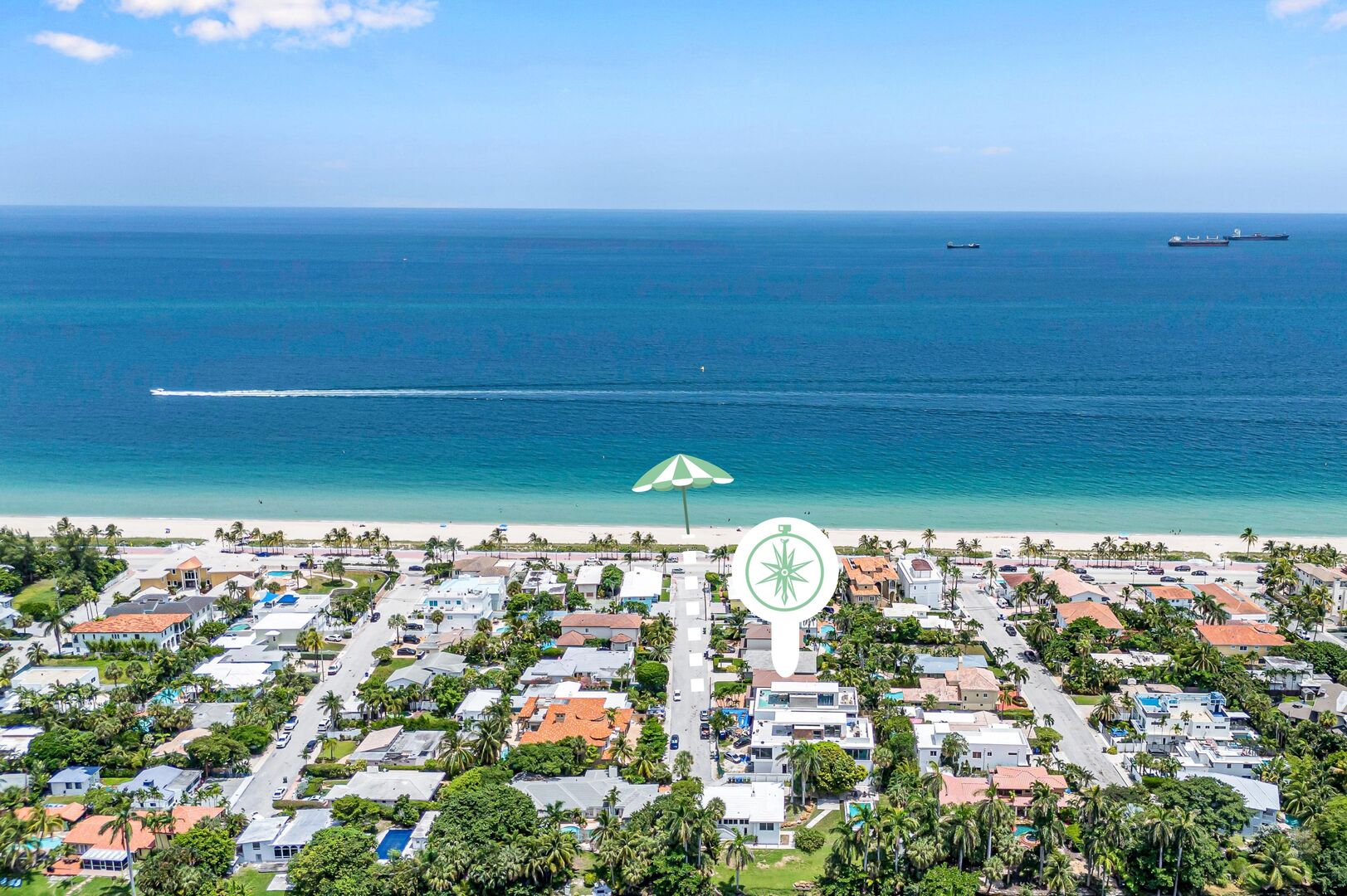 The Fort Lauderdale beach is just a few steps away. Vacation by the Ocean at its finest.