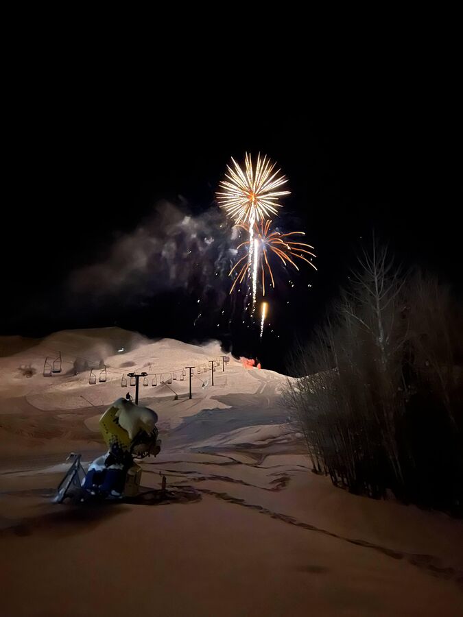 New Year's Fireworks from Snow Creek Condos