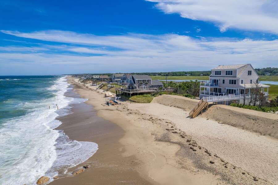 Aerial of home on Spring Hill Beach