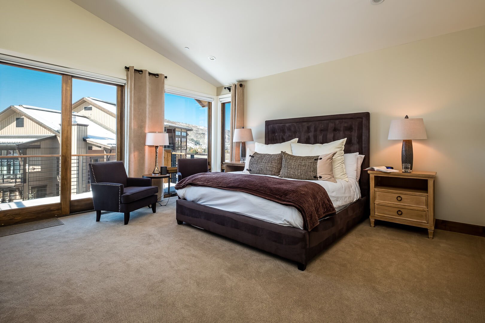 A generous primary suite awaits you upstairs at Gondola Pointe.