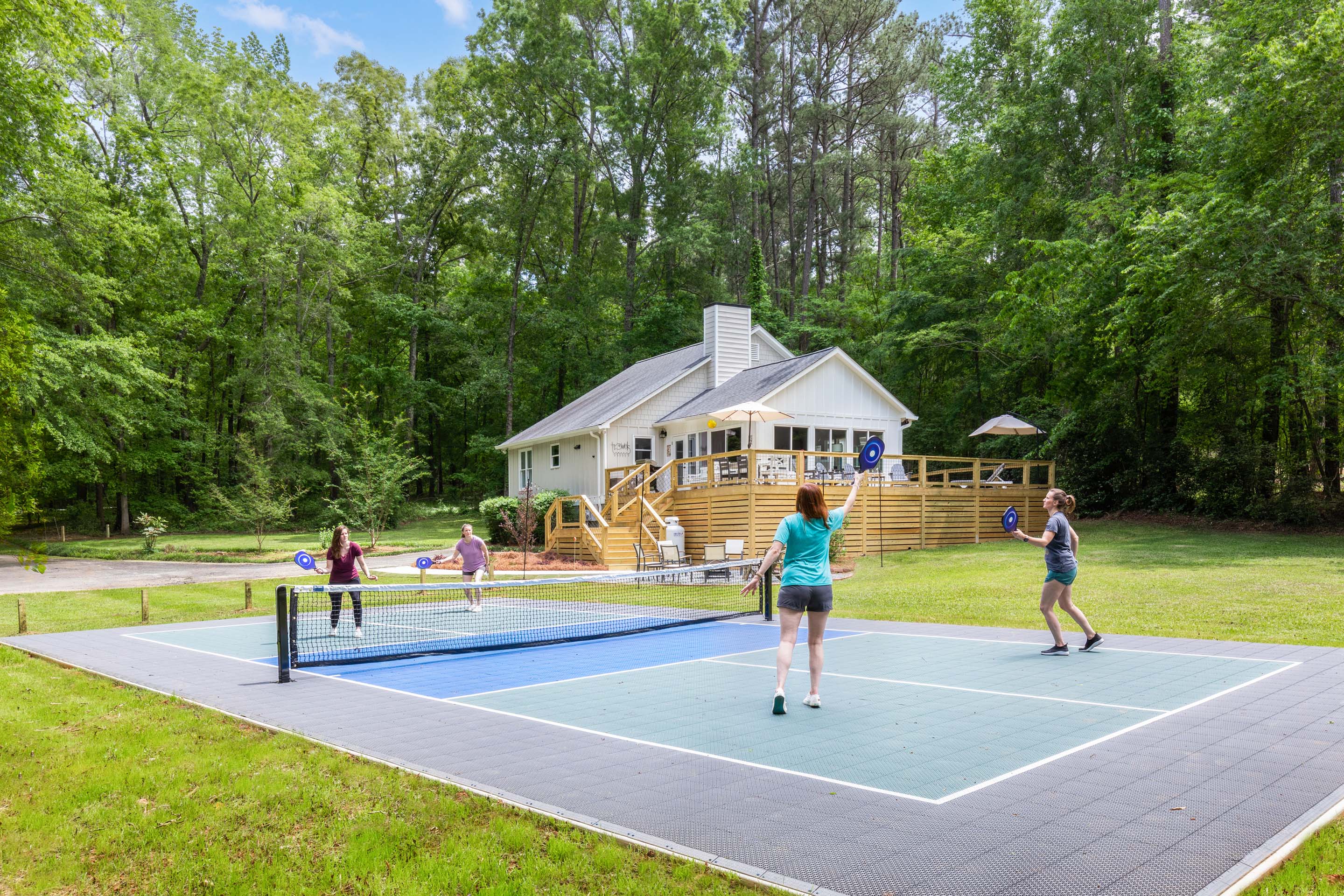 Amazing home with pickle ball court!