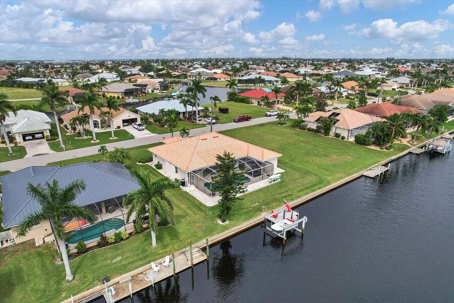 Canal front property in Punta Gorda Isles with dock and water frontage