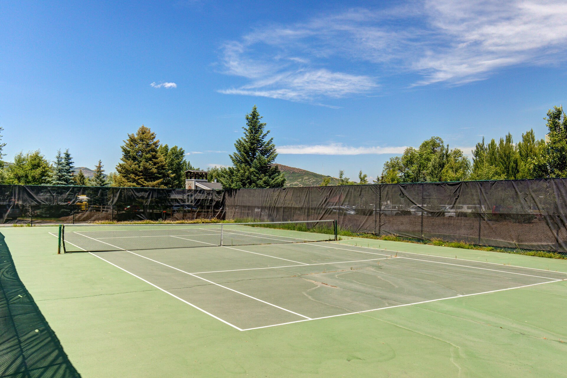 Community seasonal tennis courts