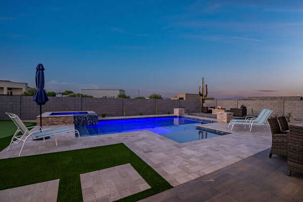 Take a Dip in the Heated Private Pool