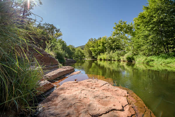 Property Leads Right Down to Oak Creek and Private Watering Hole!