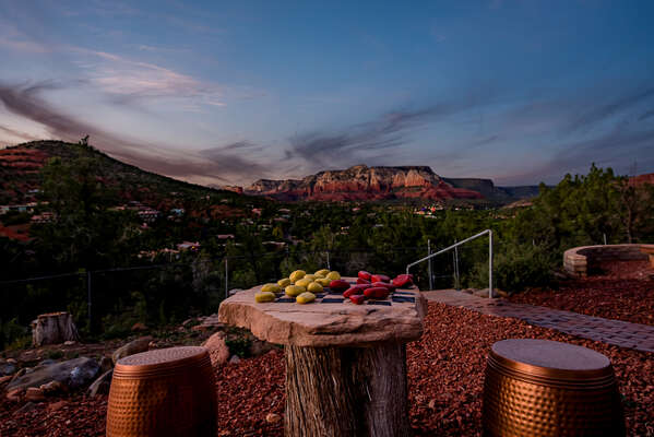 Play A Game of Chess and Take in the Direct Red Rock Views!