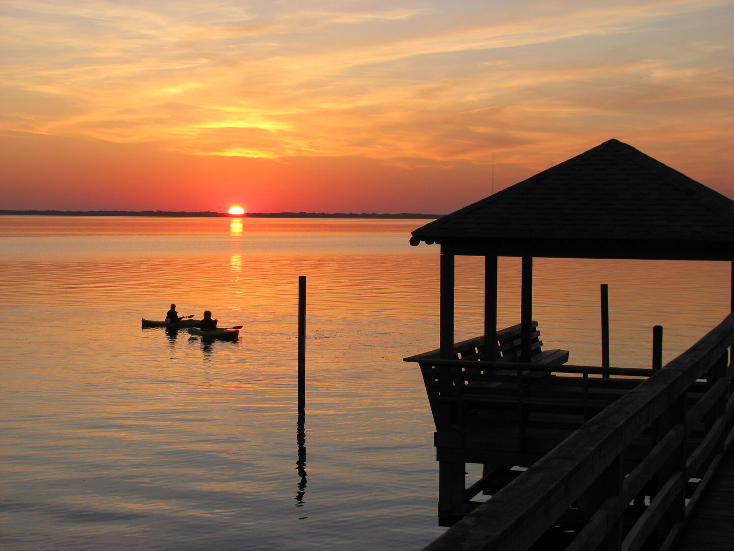 Sunset from Tuckahoe Sound Access