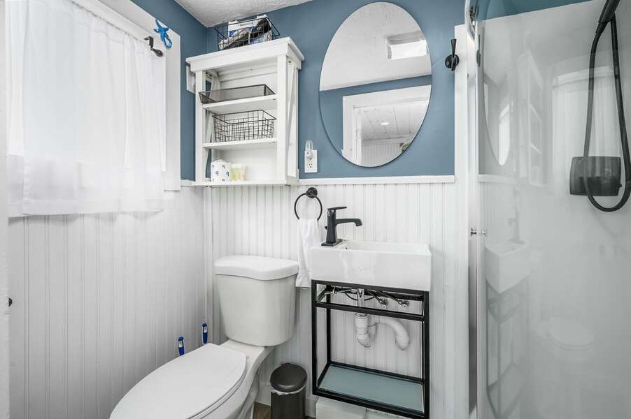 Full bath with stand up shower-217 Old Wharf Road #1A Dennis Port Cape Cod - Grey Pearl-NEVR